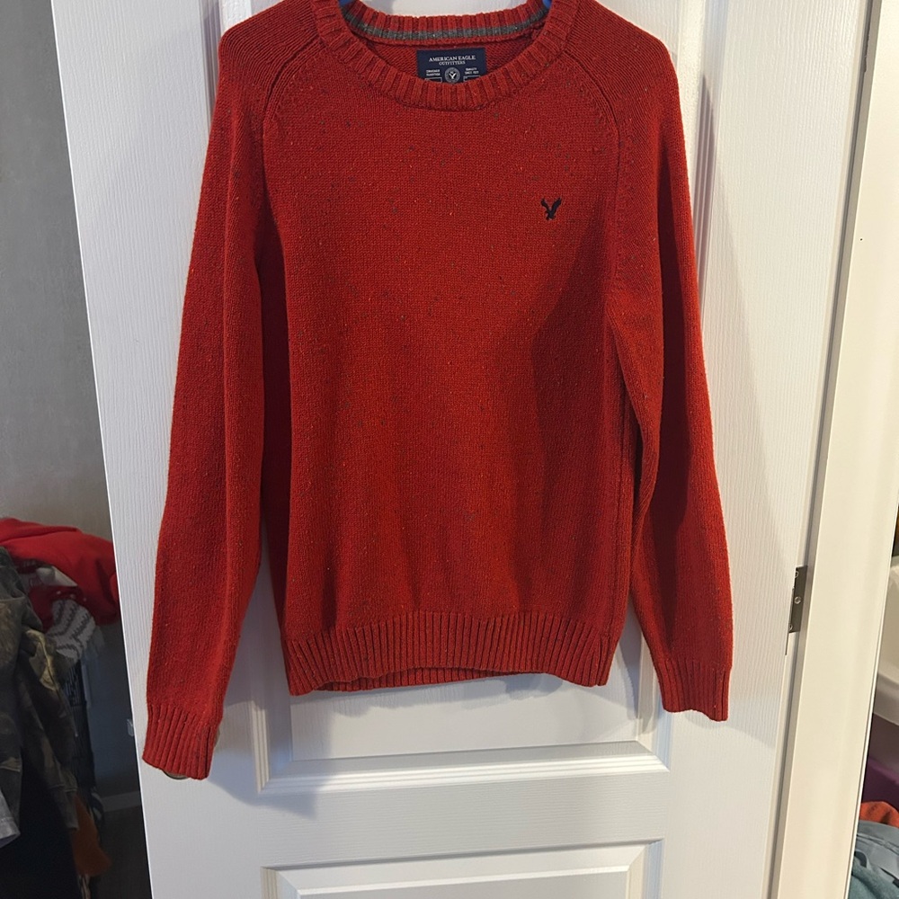 Vibrant Red Crewneck Sweater